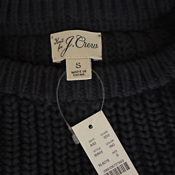 Navy Ribbed Sweater - Picture 2 of 3